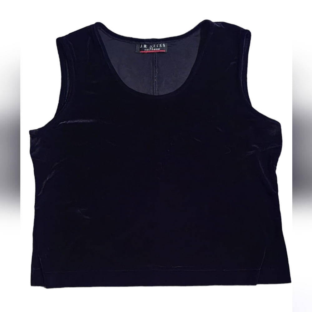 J. R. NITES Black Velvet Evening Top